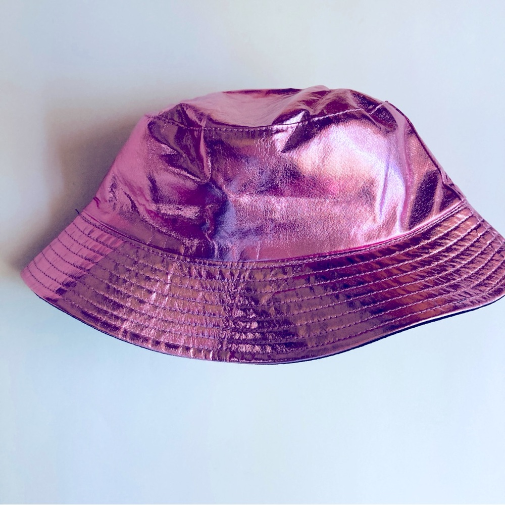 Metallic Pink Bucket Hat - Picture 3 of 4